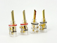 Разъёмы Phaze Audio SpPLUG прозрачный тип «банан» комплект 4 шт